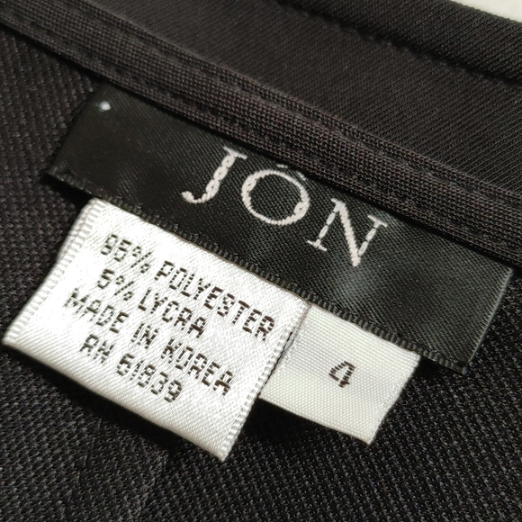 JÖN Black Pointed Hem Skirt 4 - Picture 3 of 10